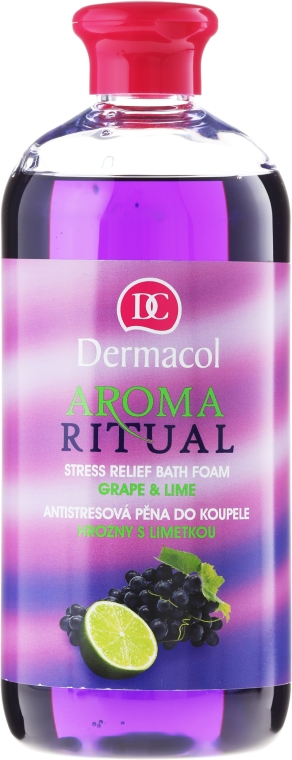 Піна для ванни "Виноград і лайм" - Dermacol Aroma Ritual Bath Foam Grape & Lime — фото N1