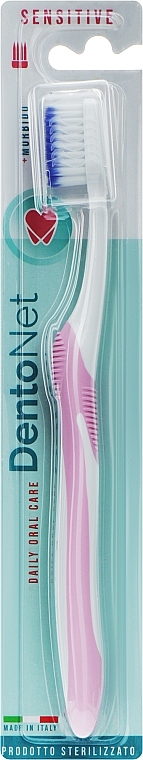 Зубна щітка м'яка, рожева - Dentonet Pharma Sensitive Toothbrush — фото N1