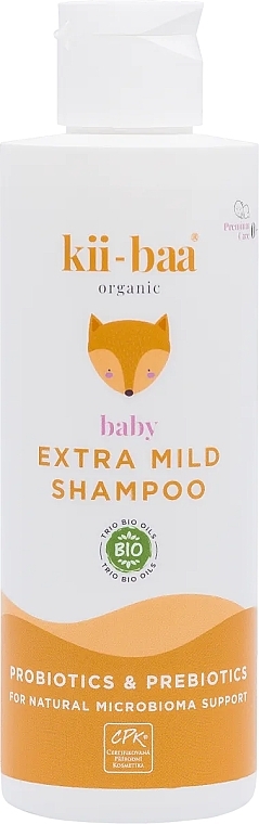 Детский шампунь с пробиотиками и пребиотиками - Kii-baa Baby Extra Mild Shampoo — фото N1