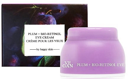 Набір - Vegan By Happy Skin Plum + Bio-Retinol Eye Cream (eye/cr/2x10ml) — фото N1