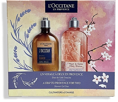 Набор - L'Occitane Duo Shower Gel Set (sh/gel/2x250ml) — фото N1