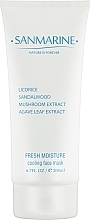Охлаждающая маска для лица - Sanmarine Ultramarine Fresh Moisture (тестер) — фото N1