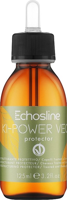 Реструктурувальний протектор для відновлення волосся - Echosline Ki-Power Veg Restructuring Protective for Treated and Damaged Hair — фото N1