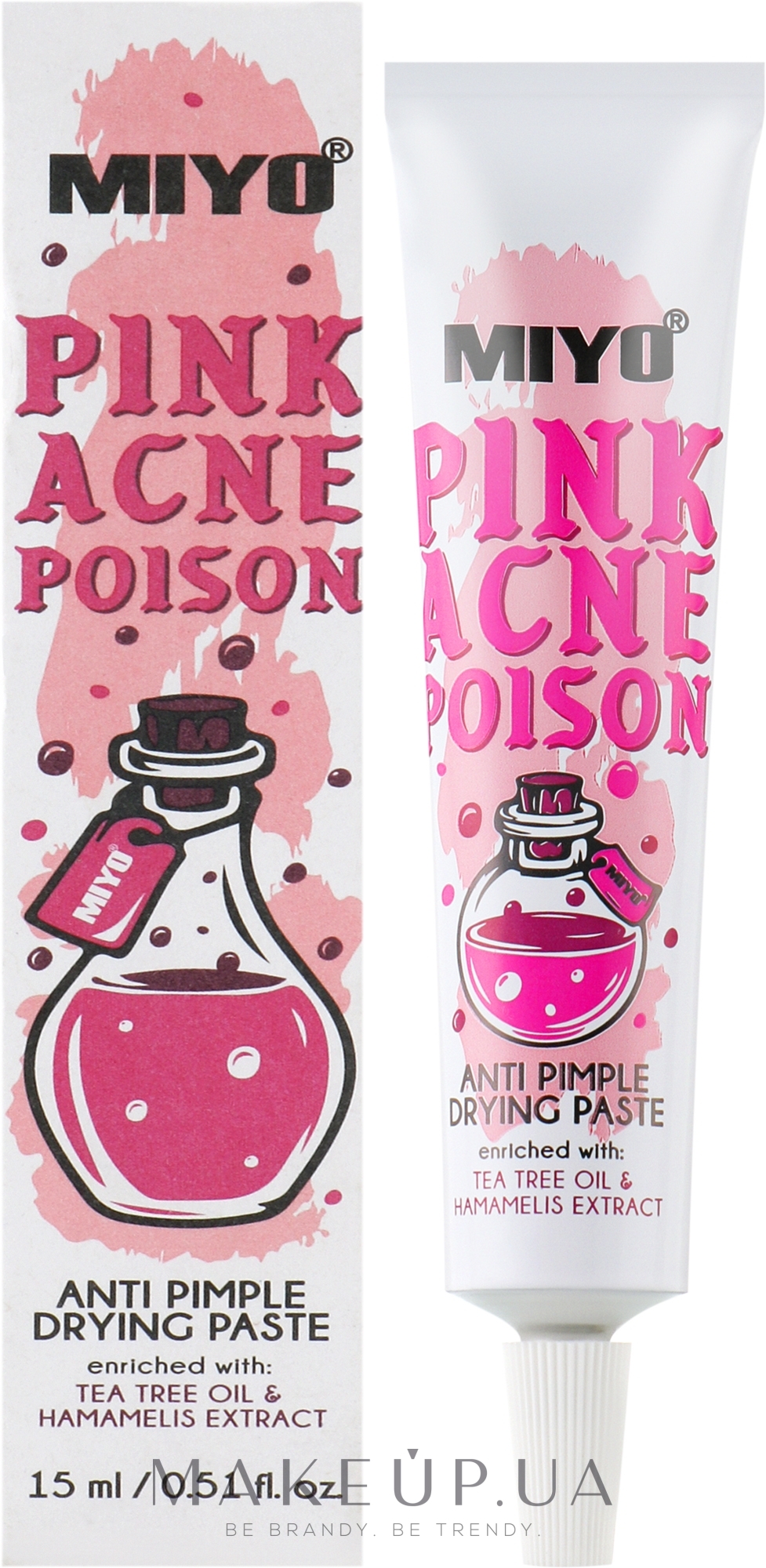 Паста для шкіри обличчя, схильної до акне - Miyo Pink Acne Poison — фото 15ml