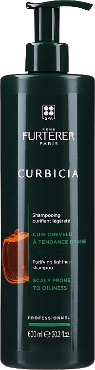 Регулирующий и нормализующий шампунь - Rene Furterer Curbicia Lightness Regulating Shampoo  — фото N3