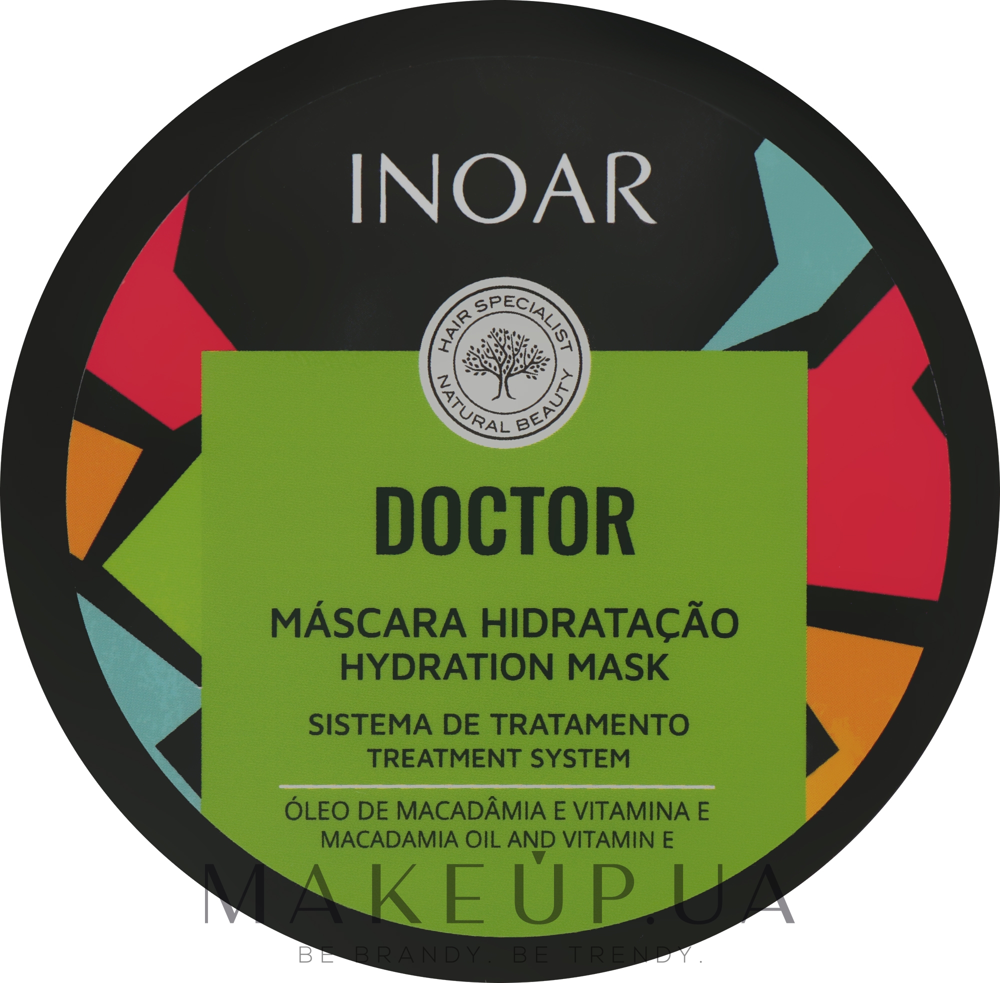 Маска для волос "Масло Льна & Витамин Е" - Inoar Doktor Hydration Mask — фото 250ml