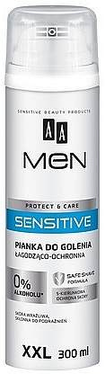 Пена для бритья - AA Men Sensetive Mousturizing Shaving Foam  — фото N2