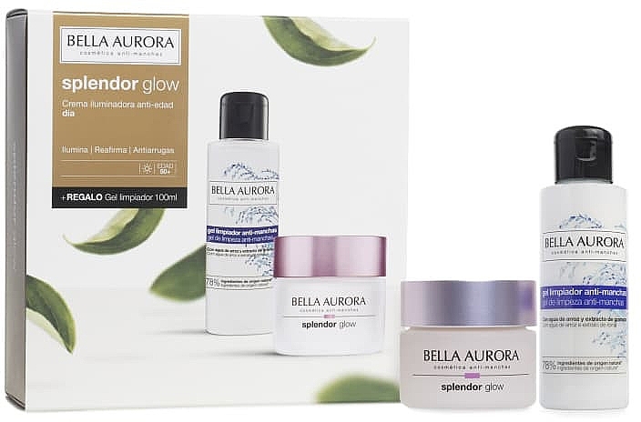 Набір - Bella Aurora Splendor Glow Gift Set (f/gel/200ml + f/cr/50ml) — фото N1