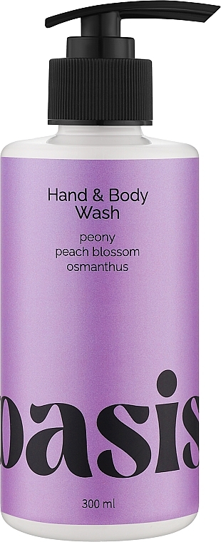 Парфумований гель для душу "Peach Blossom Peony Osmanthus" - Oasis Hand&Body Wash — фото N1