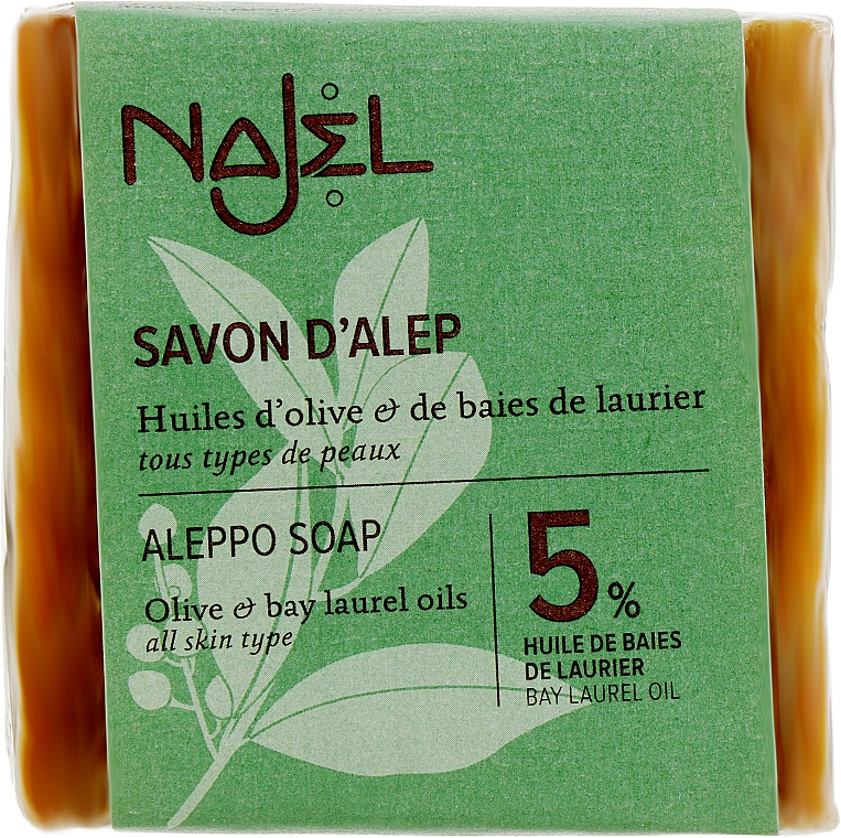 Мыло алеппское - Najel Savon D'alep Aleppo Soap 5 % — фото N1