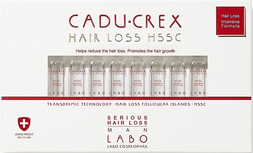 Засіб проти сильного випадіння волосся у чоловіків - Labo Cadu-Crex Man Treatment for Serious Hair Loss HSSC — фото N1