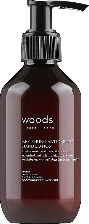 Антиоксидантный лосьон для рук - Woods Copenhagen Restoring Antioxidant Hand Lotion — фото N1
