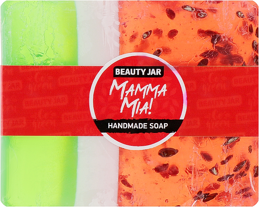 Мило ручної роботи "Кавун" - Beauty Jar Mamma Mia! Handmade Soap — фото N1