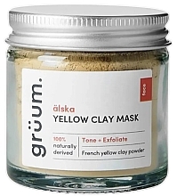 Парфумерія, косметика Маска для обличчя з жовтої глини - Gruum Alska Yellow Clay Face Mask