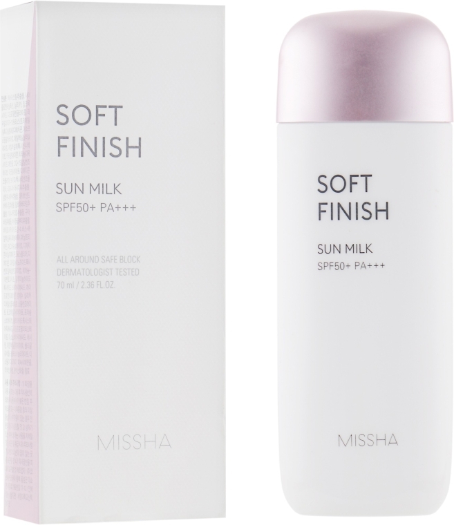 Сонцезахисне молочко - Missha All Around Safe Block Soft Finish Sun Milk SPF50+/PA+++