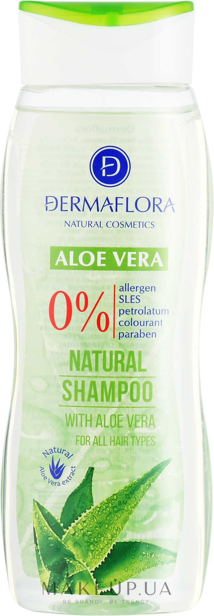 Шампунь для волос - Dermaflora Aloe Vera Natural Shampoo — фото 250ml