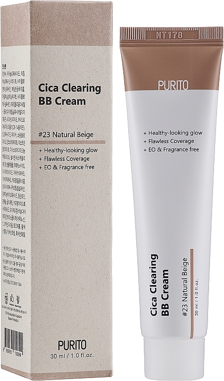 УЦЕНКА ВВ крем с экстрактом центеллы - Purito Cica Clearing BB cream * — фото N2