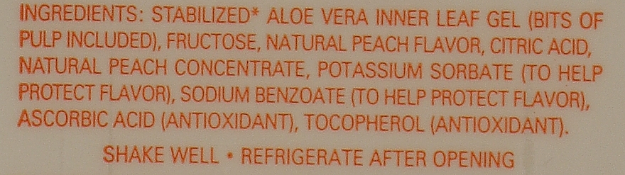 Гель питьевой "Алоэ с персиком" - Forever Living Peach Flavored Aloe Vera Gel — фото N2