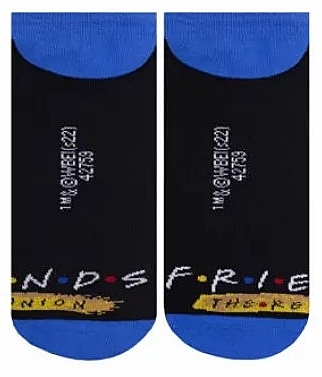 Шкарпетки жіночі бавовняні "Friends" 5301, чорні - Duna — фото N3