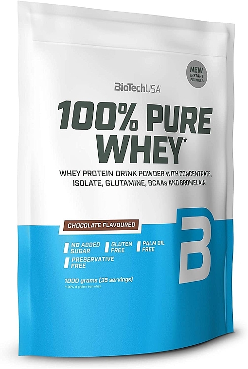 Протеин "Шоколад" - BioTech 100% Pure Whey Chocolate — фото N1