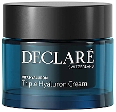 Парфумерія, косметика Високоактивний крем для обличчя з гіалуроновою кислотою - Declare Vita Hyaluron Triple Hyaluron Cream
