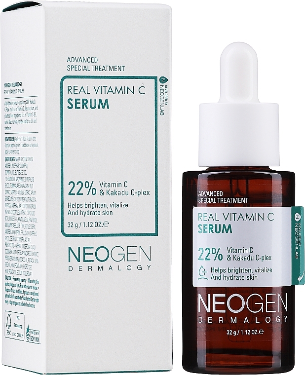 Сироватка для обличчя з вітаміном С - Neogen Dermalogy Real Vitamin C Serum 22% & Kakadu C-plex — фото N2
