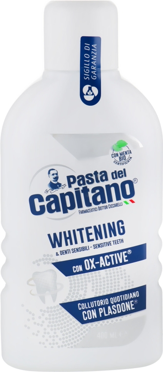 Ополаскиватель для полости рта для отбеливания зубов - Pasta Del Capitano Whitening Mouthwash