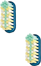 Сменные насадки для зубных щеток, средней жесткости, 2 шт., синие - Jordan Change Replacement Heads Toothbrush — фото N1