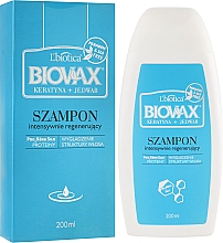 Шампунь для волос "Кератин + Шелк" - Biovax Keratin + Silk Shampoo — фото N3