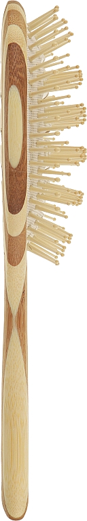 Щетка бамбуковая вентилируемая, овальная - Olivia Garden Healthy Hair Oval Vent Epoxy Eco-Friendly Bamboo Brush — фото N3