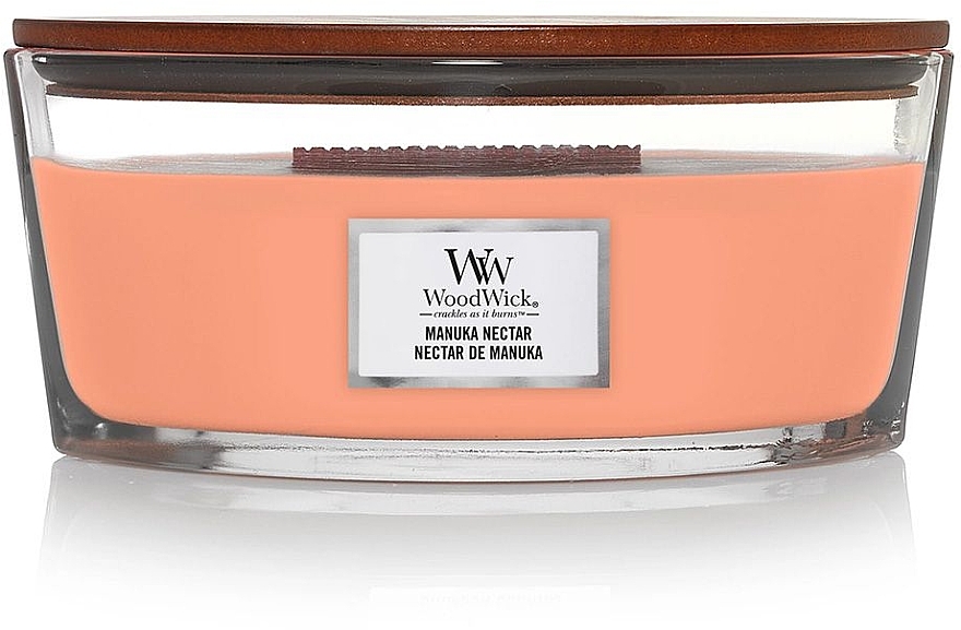 Ароматическая свеча в стакане - Woodwick Ellipse Candle Manuka Nectar — фото N1