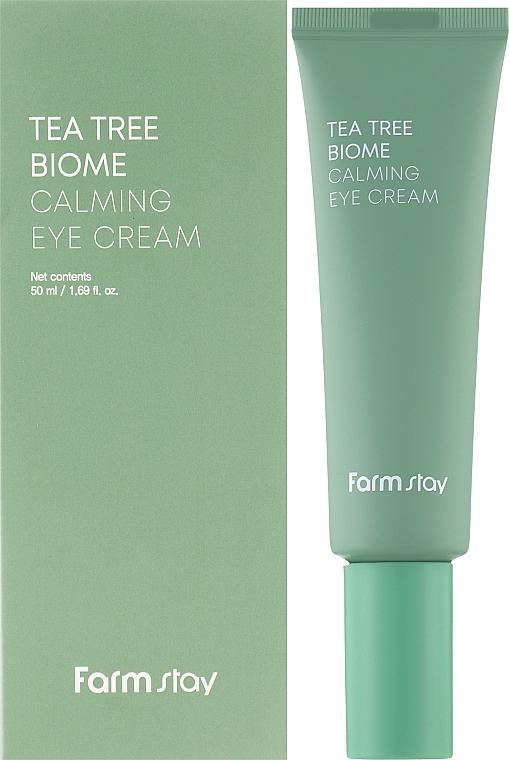 Заспокійливий крем для шкіри навколо очей із зеленим чаєм - FarmStay Tea Tree Biome Calming Eye Cream — фото N2