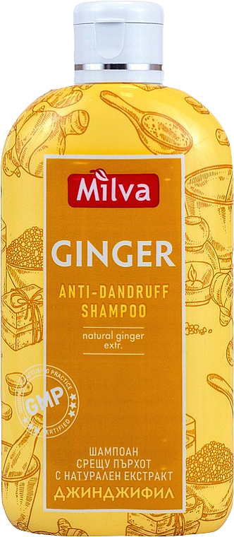 Шампунь против перхоти с имбирем - Milva Ginger Anti-Dundruff Shampoo — фото N1