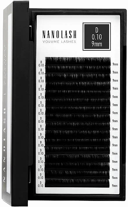 Nanolash Volume Lashes - Накладні вії D, 0.10 (9 мм) — фото N1
