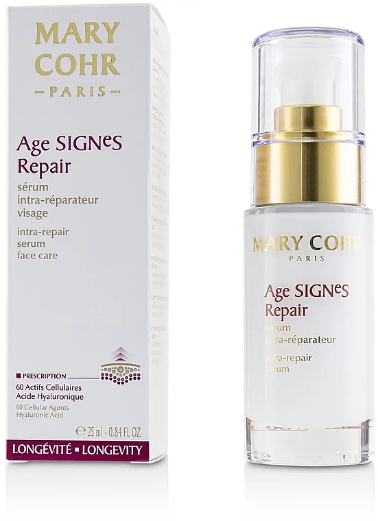 Інтенсивна сироватка для обличчя "Еліксир молодості" - Mary Cohr Age Signes Repair Intra-Repair Serum — фото N2