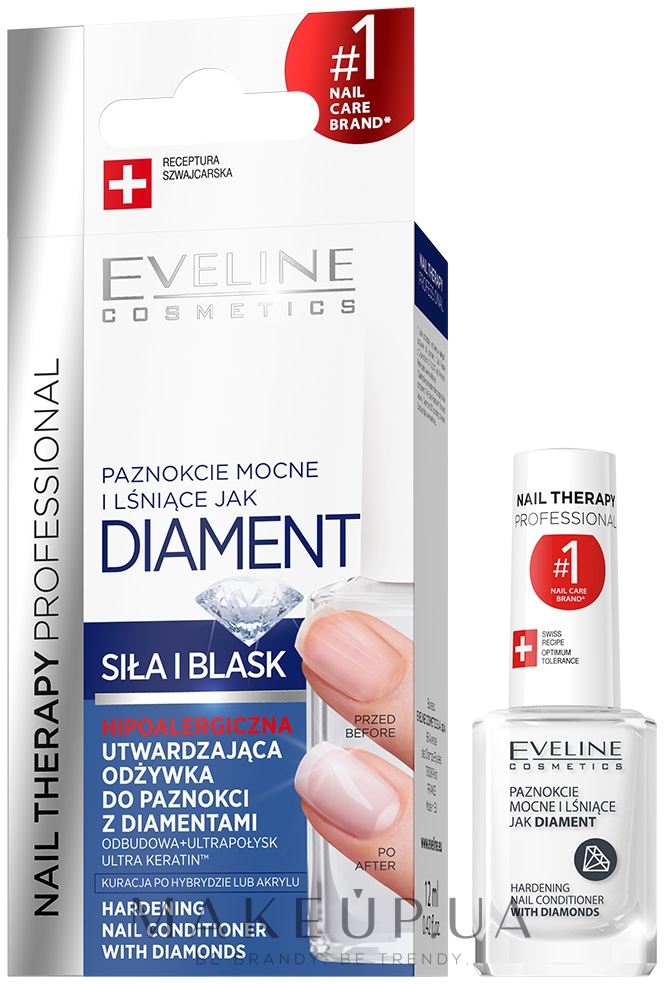 Діамантовий відновлюючий комплекс для нігтів - Eveline Cosmetics Nail Therapy Professional  — фото 12ml
