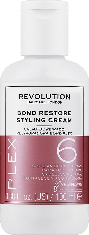 Крем для укладки волос - Makeup Revolution Plex 6 Bond Restore Styling Cream Restores, Strengthens & Conditions — фото N1