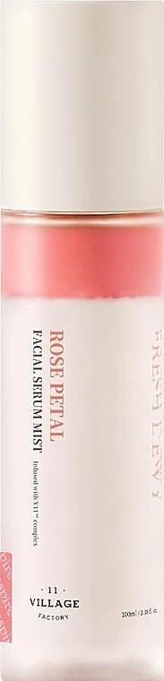 Сыворотка-мист для лица на основе экстракта дамасской розы - Village 11 Factory Fresh Dewy Rose Petal Facial Serum Mist — фото N1