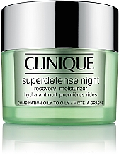 Нічний крем для обличчя - Clinique Superdefense Night Recovery Moisturizer 3/4 Combination Oily To Oily — фото N1