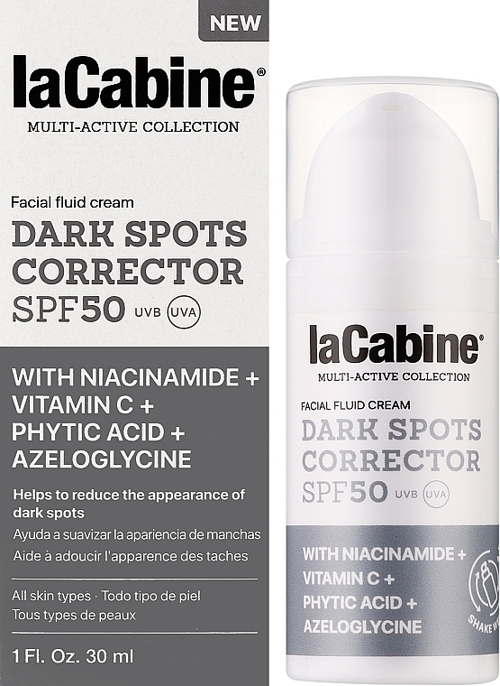 Флюид-крем для лица «Корректор темных пятен» SPF50 - La Cabine Dark Spots Corrector Facial Fluid Cream SPF50 — фото N2