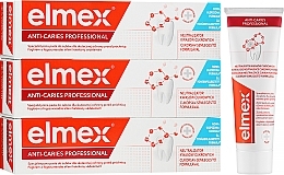 Парфумерія, косметика Набір - Elmex Anti-Caries Professional Trio Toothpaste (toothpaste/3x75ml)