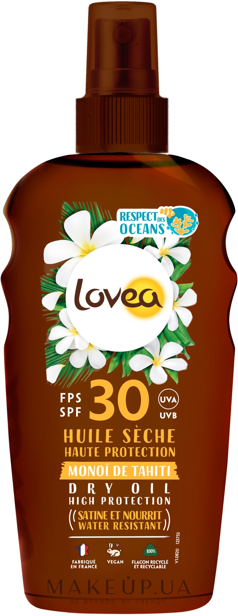 Суха олія для засмаги - Lovea Protection Dry Oil Spray SPF30 — фото 150ml