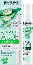 Зволожувальний роликовий гель-ліфтинг для контуру очей - Eveline Cosmetics Organic Aloe + Collagen — фото N2