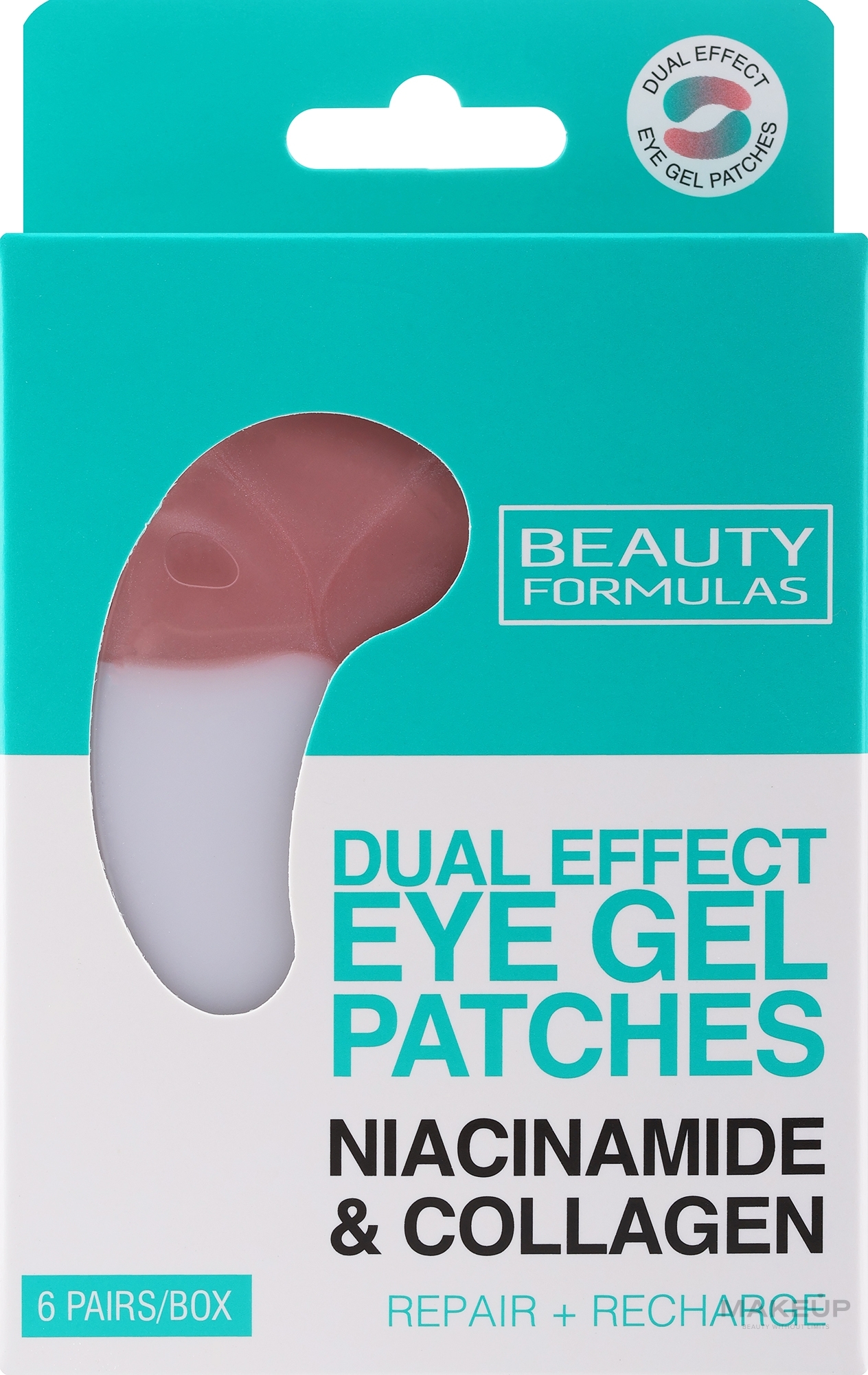 Гелеві патчі під очі - Beauty Formulas Dual Effect Eye Gel Patches — фото 6x2шт