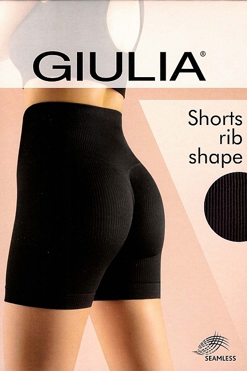 УЦЕНКА Бесшовные шорты в рубчик "SHORTS RIB SHAPE", deep taupe - Giulia * — фото N2