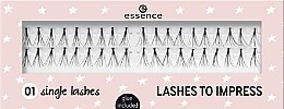 Духи, Парфюмерия, косметика Накладные ресницы - Essence Lashes To Impress 01 Single Lashes