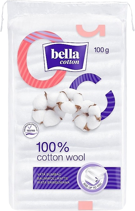Вата хлопок-вискоза, 100 г - Bella Cotton — фото N1
