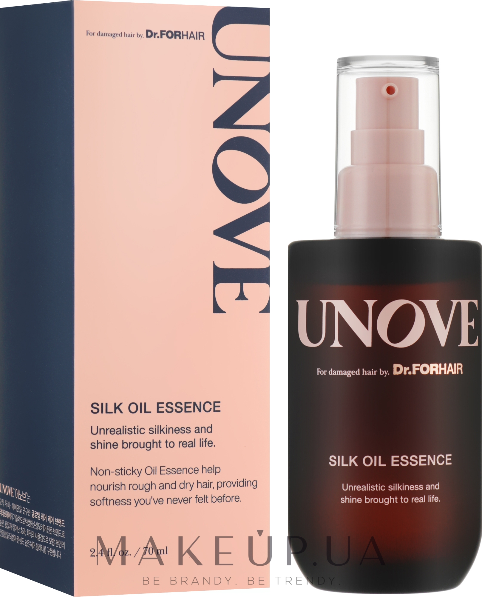 Живильна сироватка для волосся - Dr.FORHAIR Unove Silk Oil Essence — фото 70ml