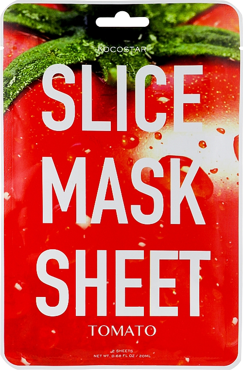 Маска-спрей для обличчя "Томат" - Kocostar Slice Mask Sheet Tomato — фото N1
