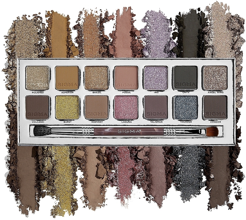 Палетка тіней для очей - Sigma Beauty Cool Neutrals Eyeshadow Palette — фото N4